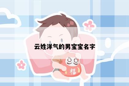 云姓洋气的男宝宝名字